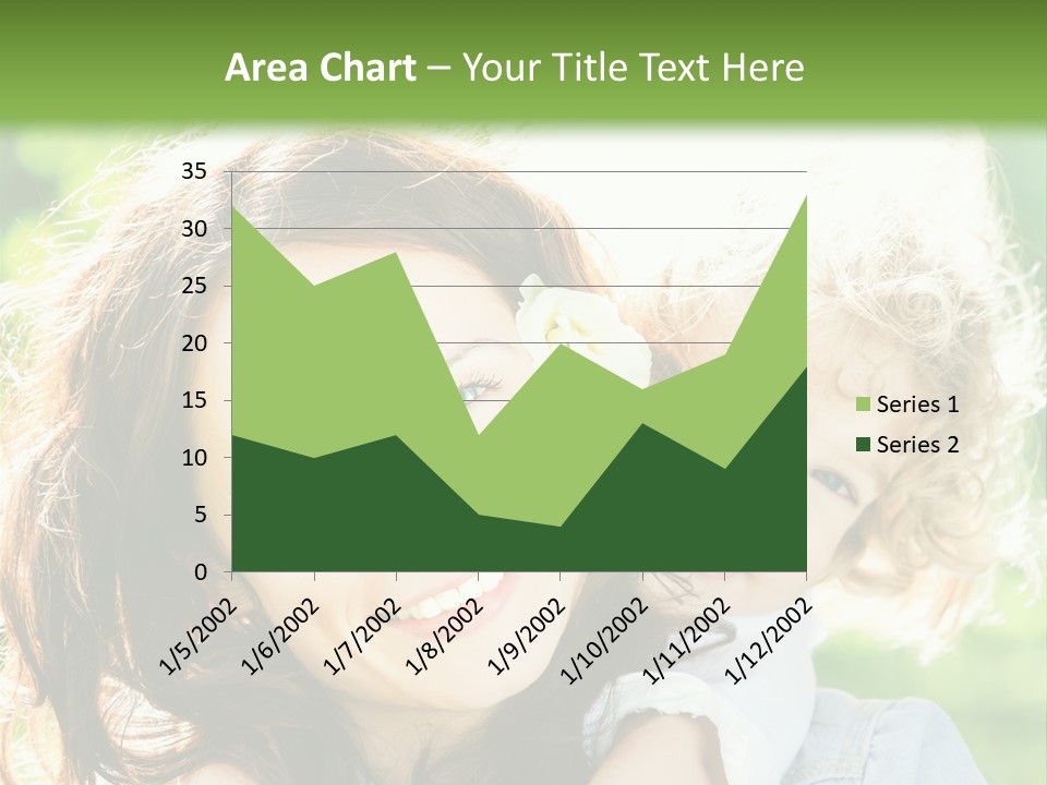 Spring Happy Female PowerPoint Template