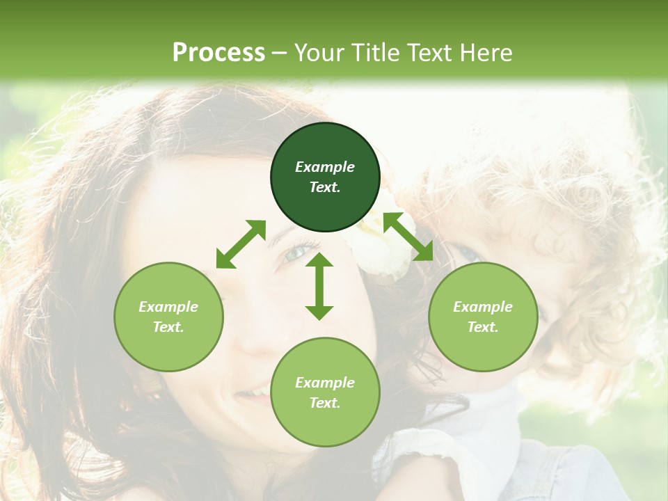 Spring Happy Female PowerPoint Template