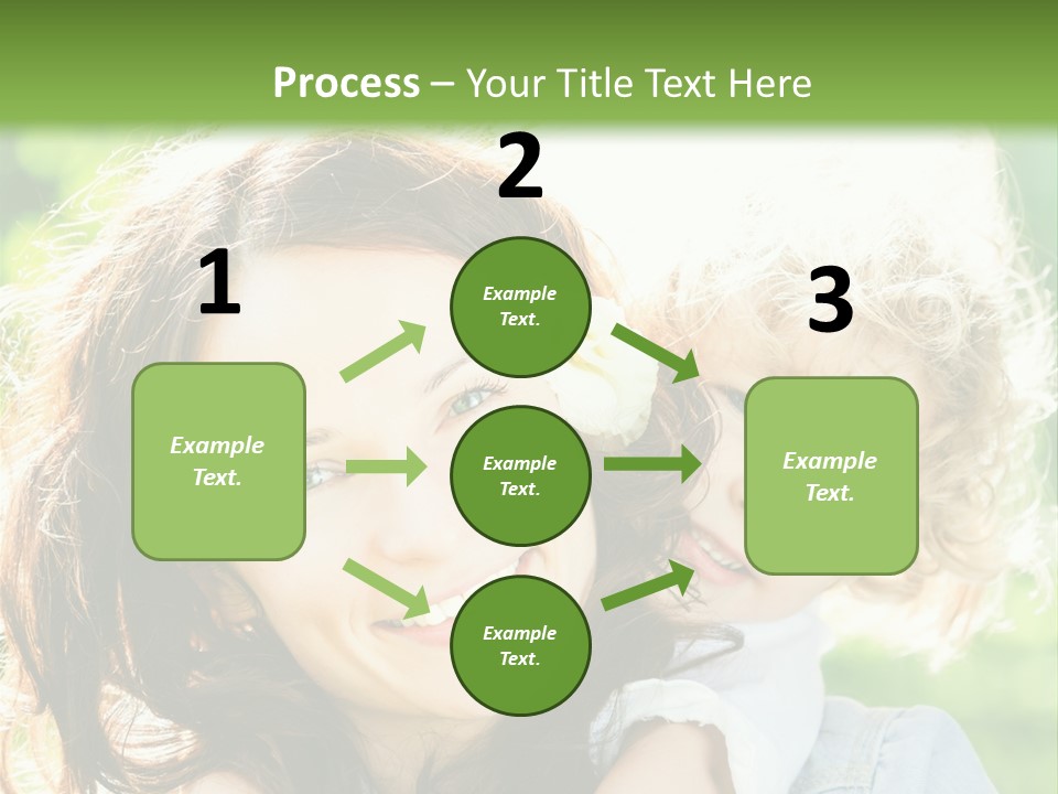 Spring Happy Female PowerPoint Template