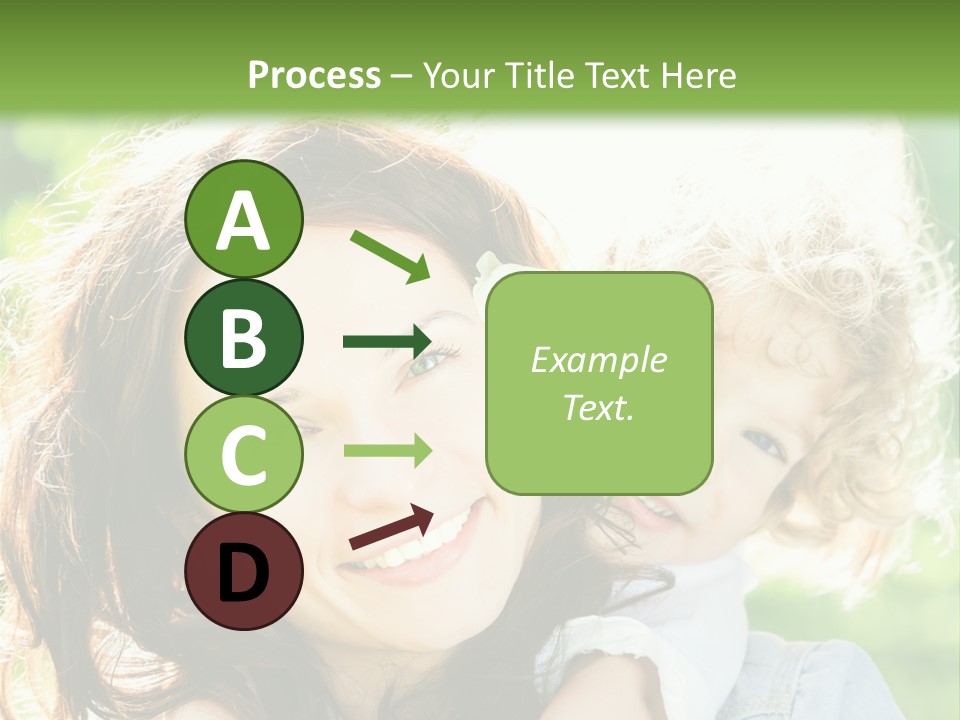 Spring Happy Female PowerPoint Template