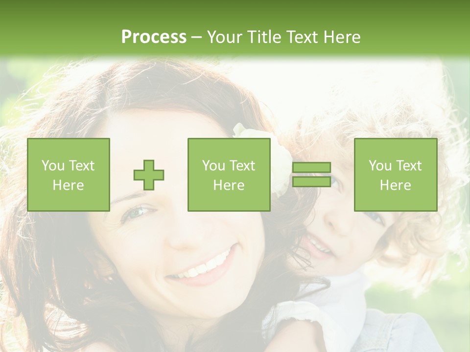 Spring Happy Female PowerPoint Template