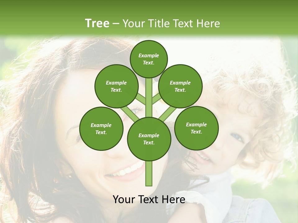 Spring Happy Female PowerPoint Template