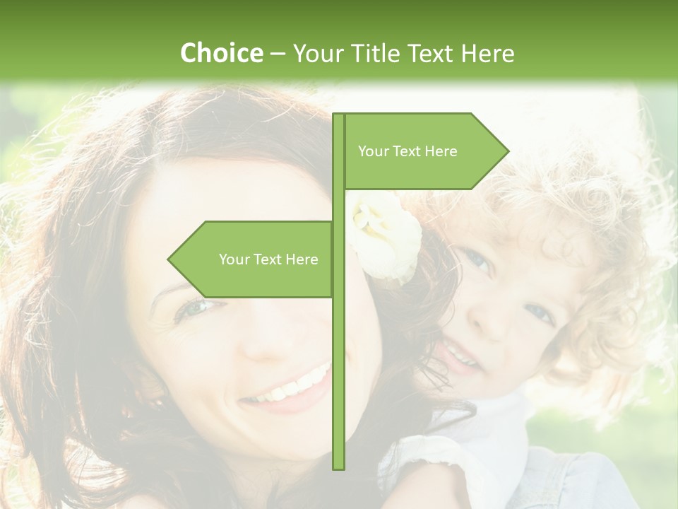 Spring Happy Female PowerPoint Template