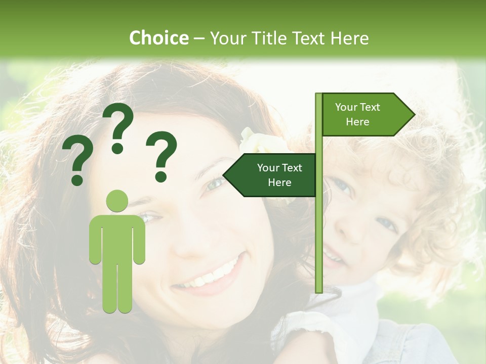 Spring Happy Female PowerPoint Template