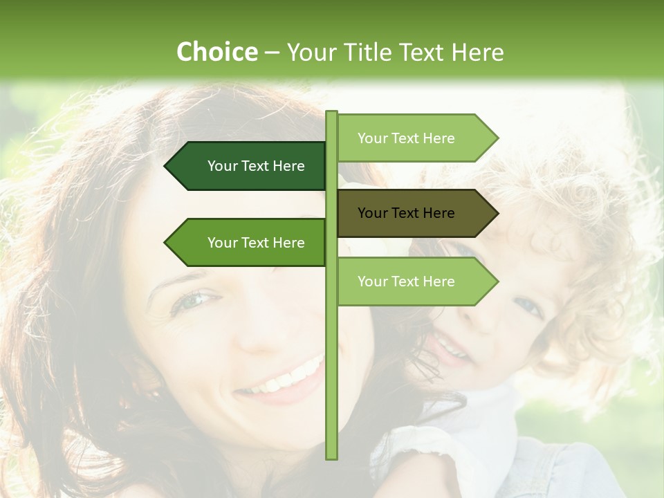 Spring Happy Female PowerPoint Template