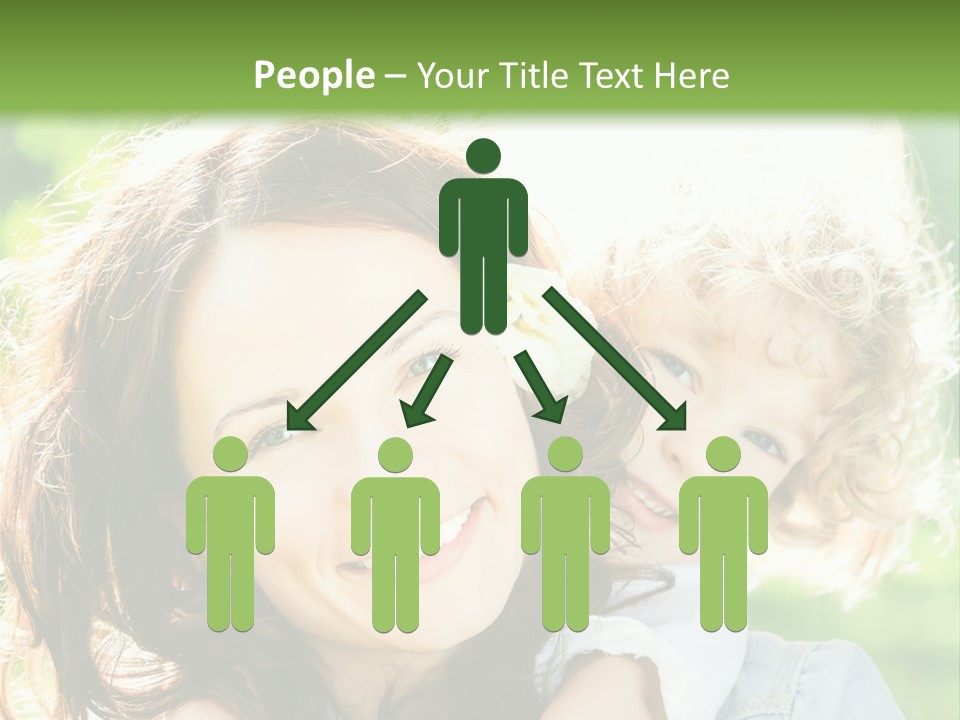 Spring Happy Female PowerPoint Template