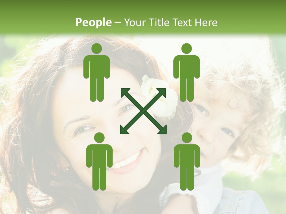 Spring Happy Female PowerPoint Template