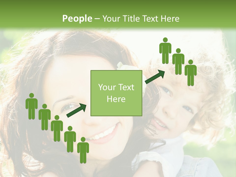 Spring Happy Female PowerPoint Template