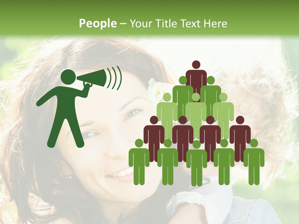 Spring Happy Female PowerPoint Template