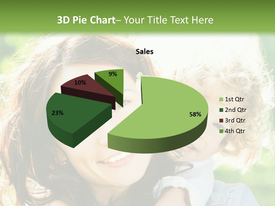 Spring Happy Female PowerPoint Template