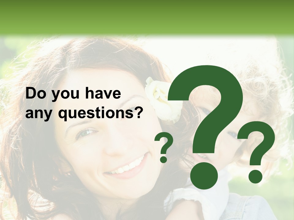 Spring Happy Female PowerPoint Template