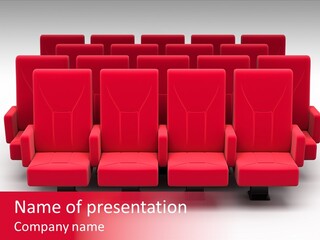 Red Conference Movie PowerPoint Template