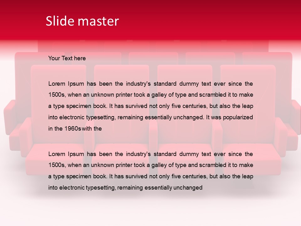 Red Conference Movie PowerPoint Template