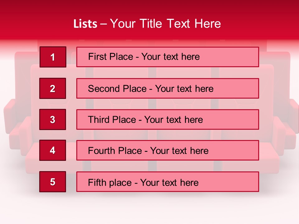Red Conference Movie PowerPoint Template