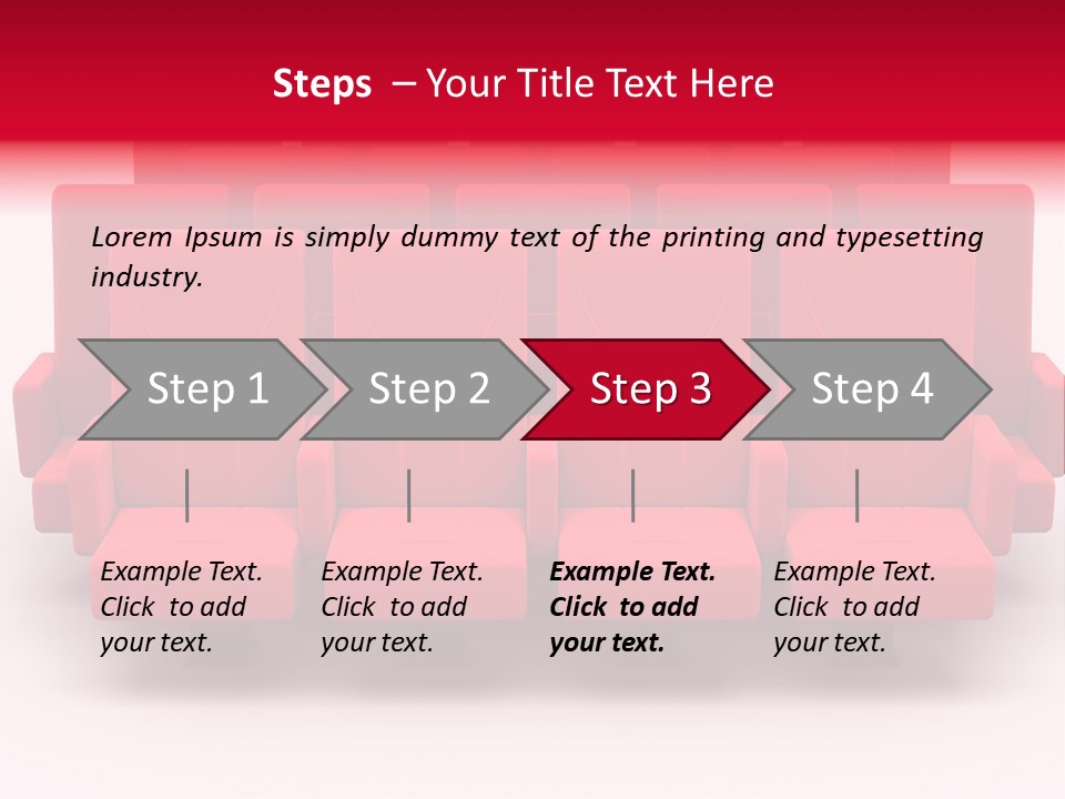 Red Conference Movie PowerPoint Template