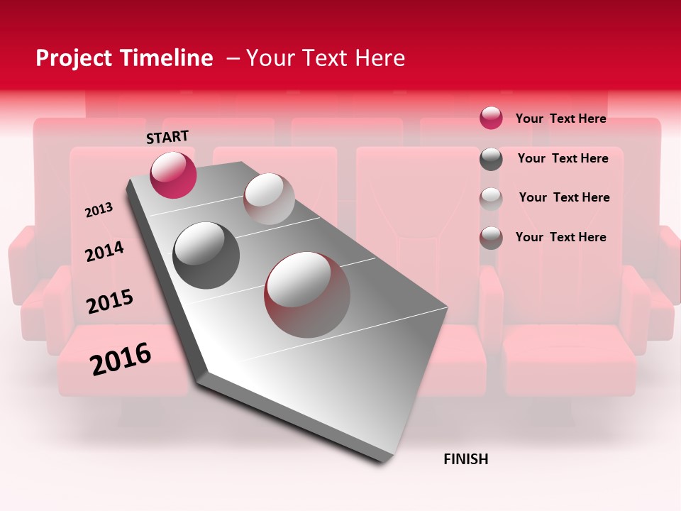 Red Conference Movie PowerPoint Template