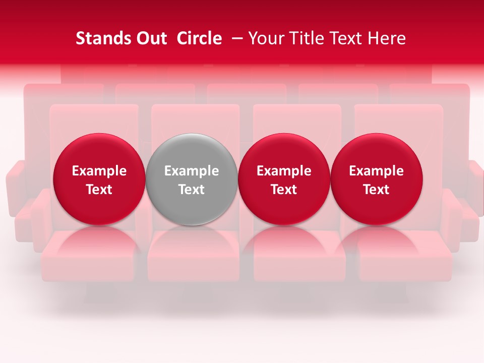 Red Conference Movie PowerPoint Template