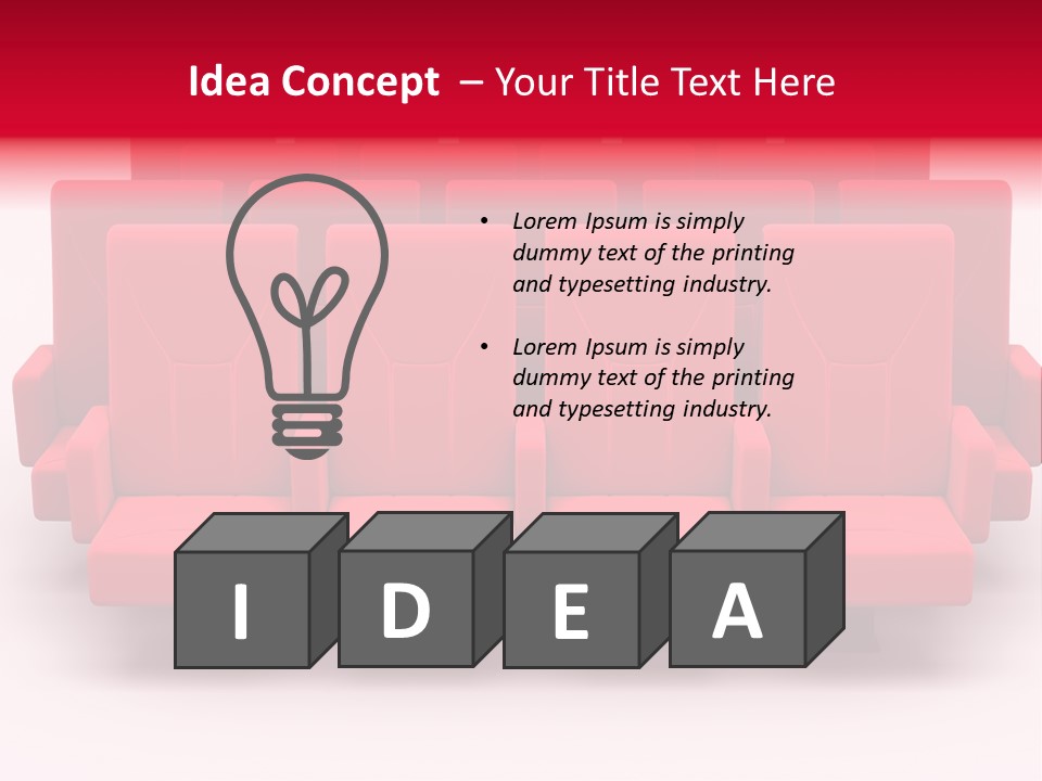 Red Conference Movie PowerPoint Template