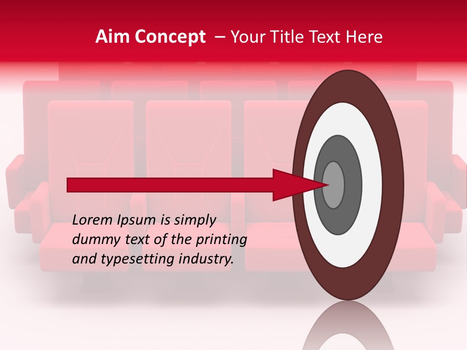 Red Conference Movie PowerPoint Template