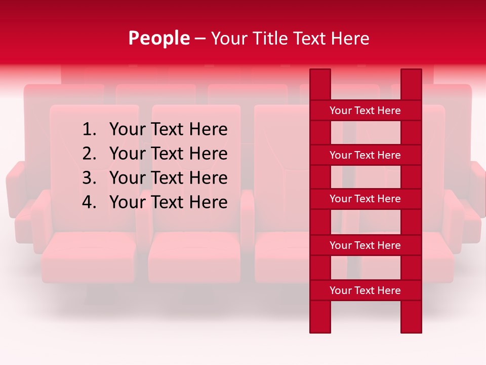Red Conference Movie PowerPoint Template