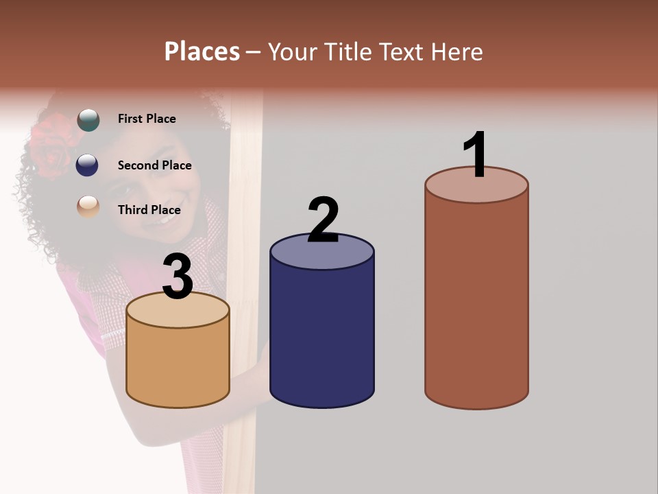 Kid Pointing Background PowerPoint Template