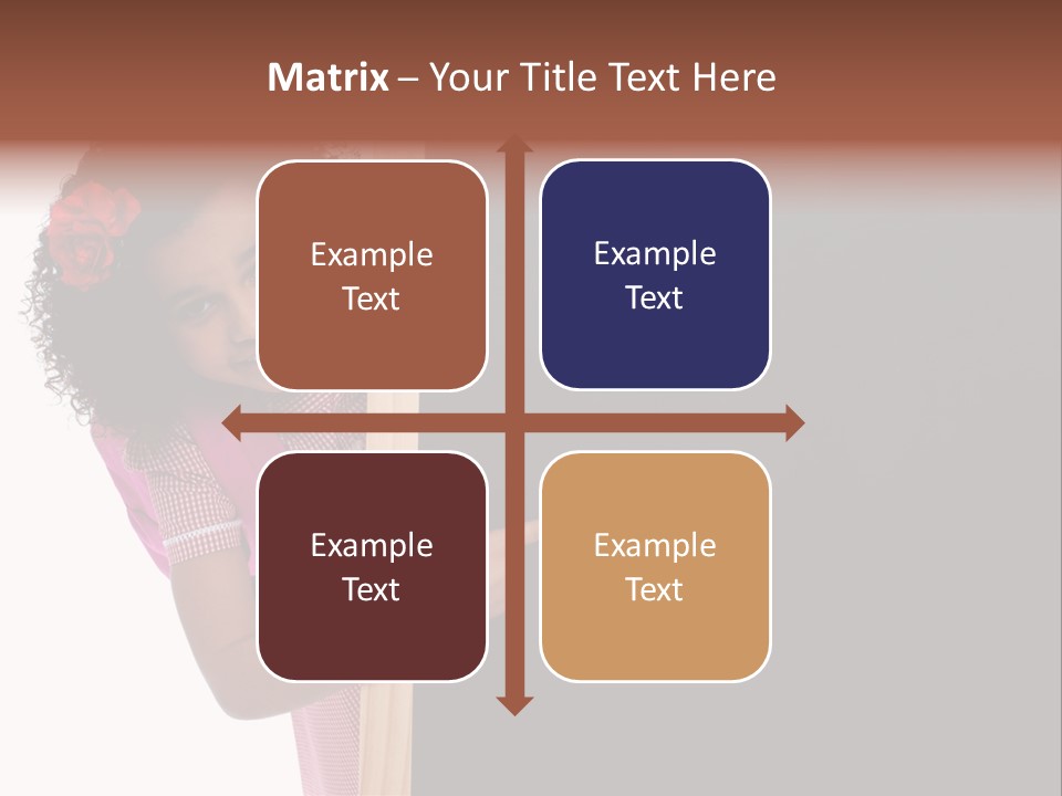 Kid Pointing Background PowerPoint Template