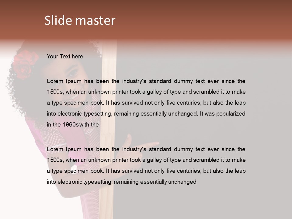 Kid Pointing Background PowerPoint Template