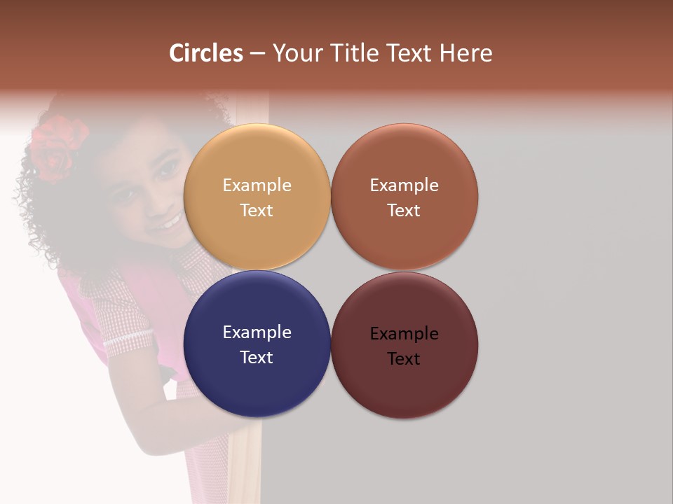 Kid Pointing Background PowerPoint Template