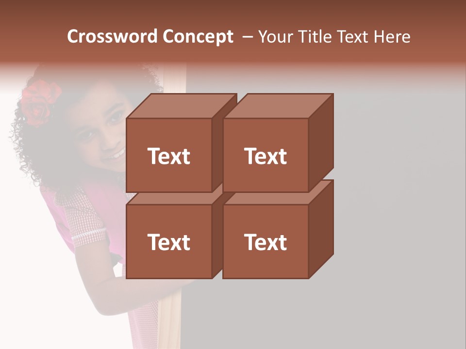 Kid Pointing Background PowerPoint Template