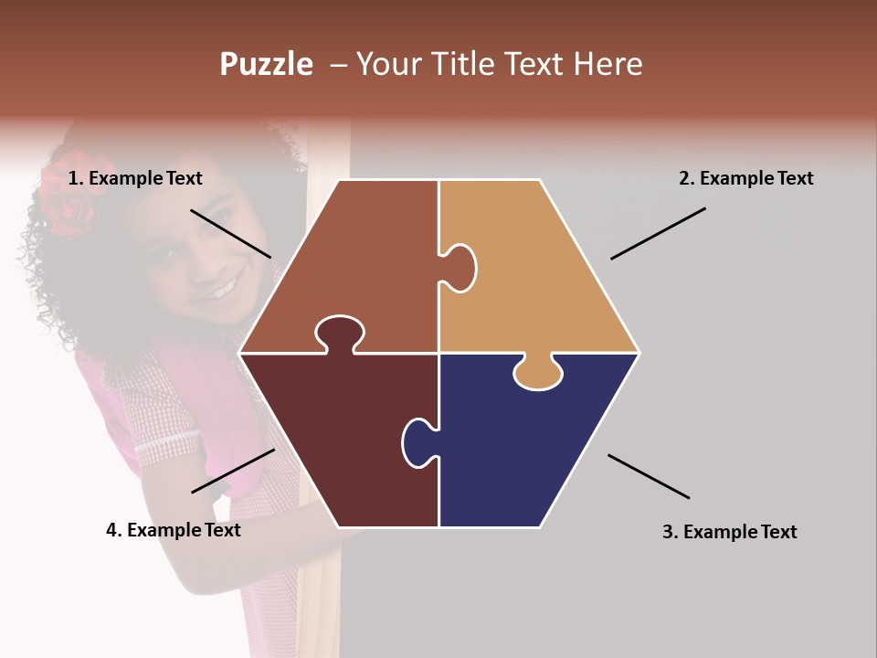 Kid Pointing Background PowerPoint Template