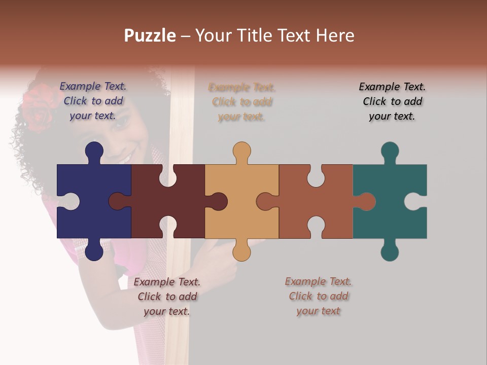 Kid Pointing Background PowerPoint Template