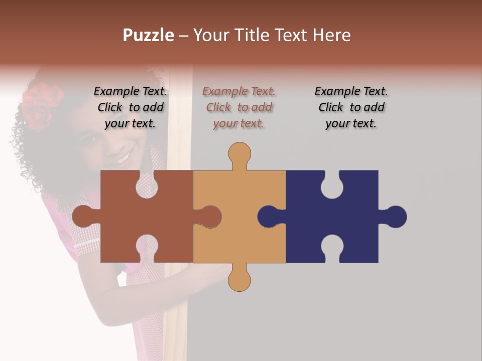 Kid Pointing Background PowerPoint Template