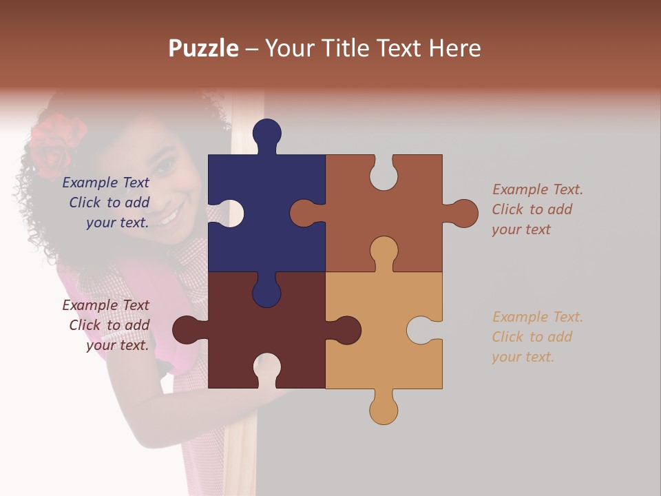 Kid Pointing Background PowerPoint Template