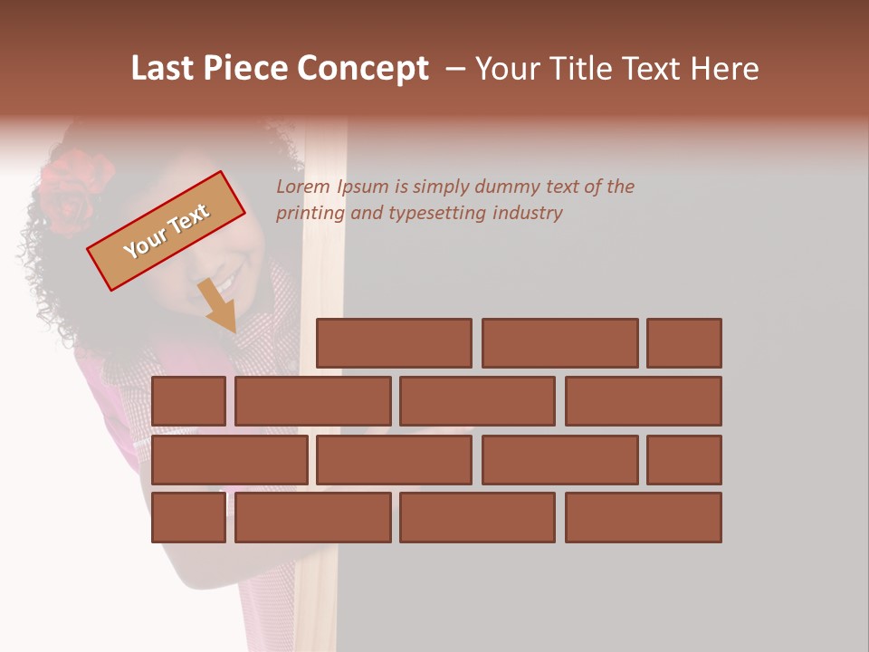 Kid Pointing Background PowerPoint Template