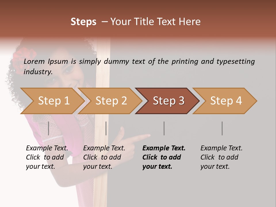 Kid Pointing Background PowerPoint Template