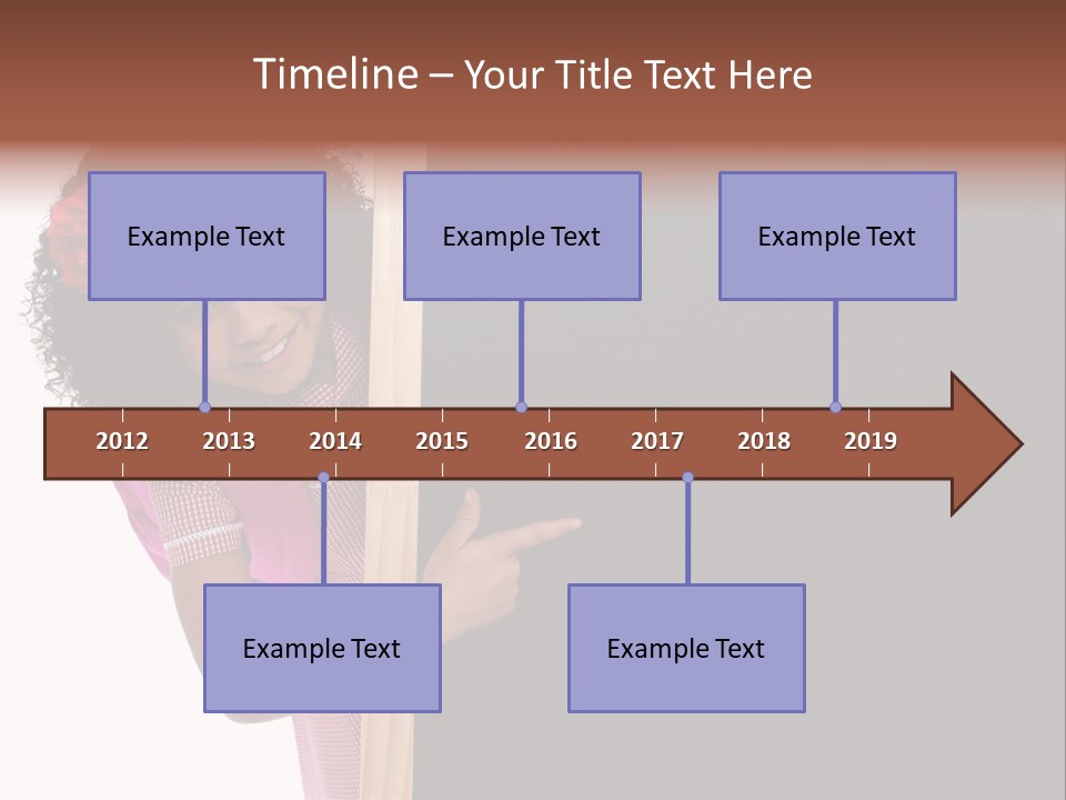 Kid Pointing Background PowerPoint Template