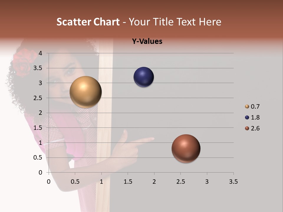 Kid Pointing Background PowerPoint Template