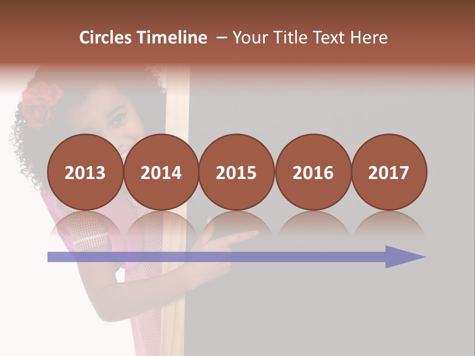 Kid Pointing Background PowerPoint Template