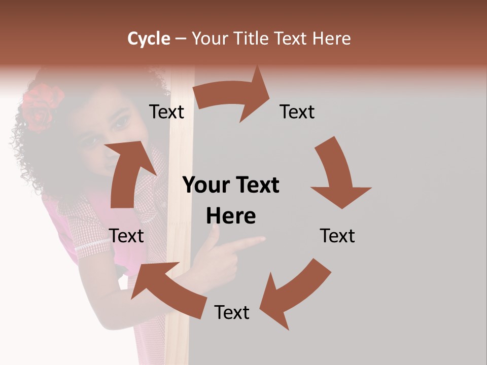 Kid Pointing Background PowerPoint Template