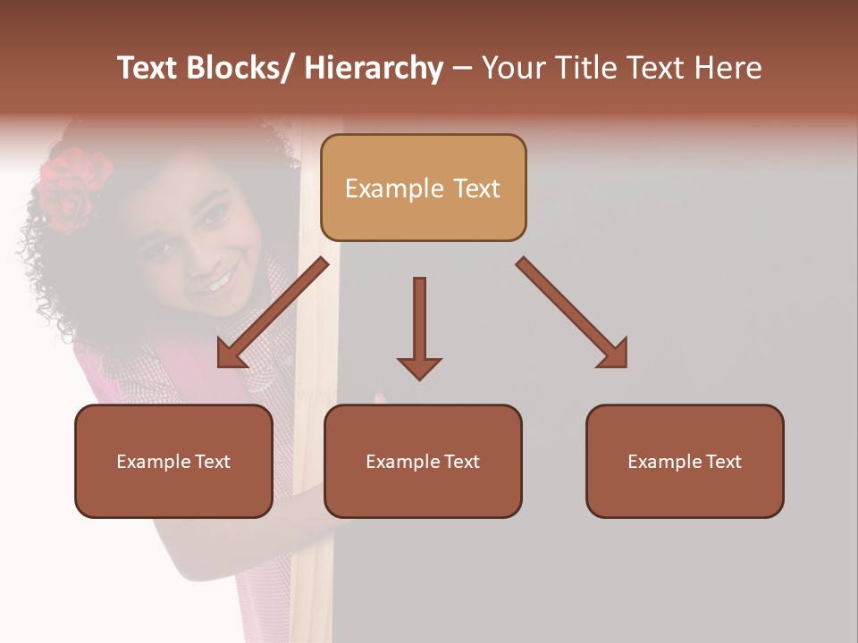 Kid Pointing Background PowerPoint Template