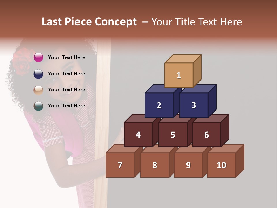 Kid Pointing Background PowerPoint Template