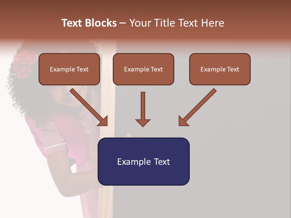 Kid Pointing Background PowerPoint Template