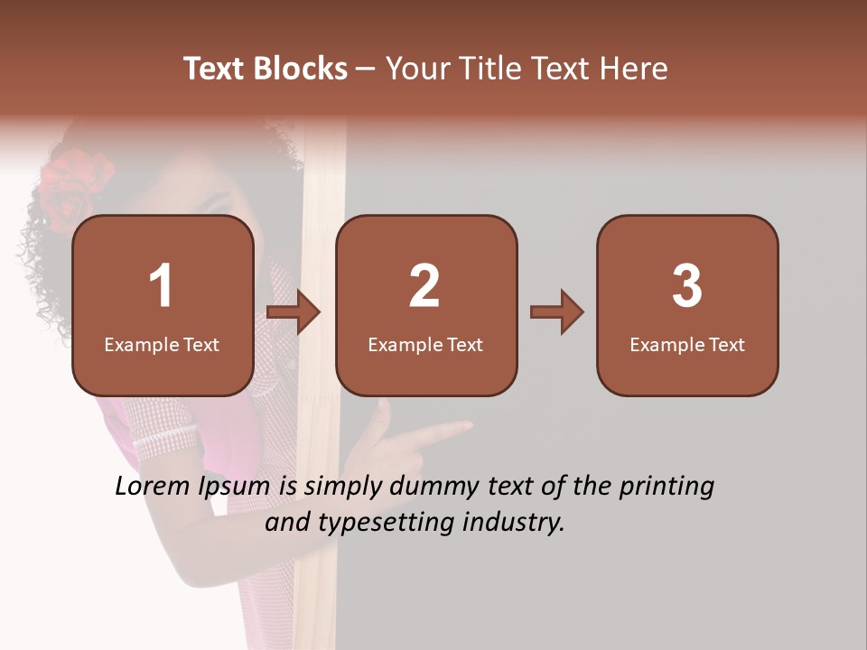 Kid Pointing Background PowerPoint Template