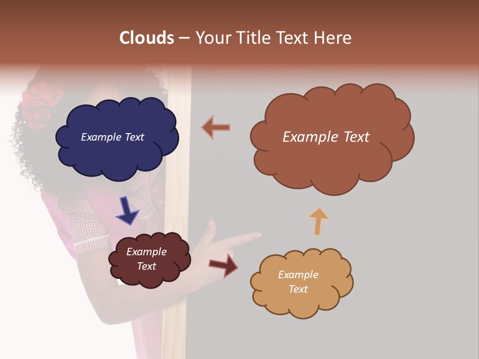 Kid Pointing Background PowerPoint Template