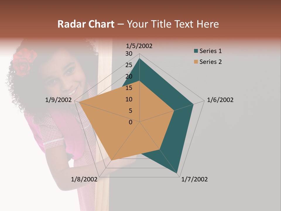 Kid Pointing Background PowerPoint Template