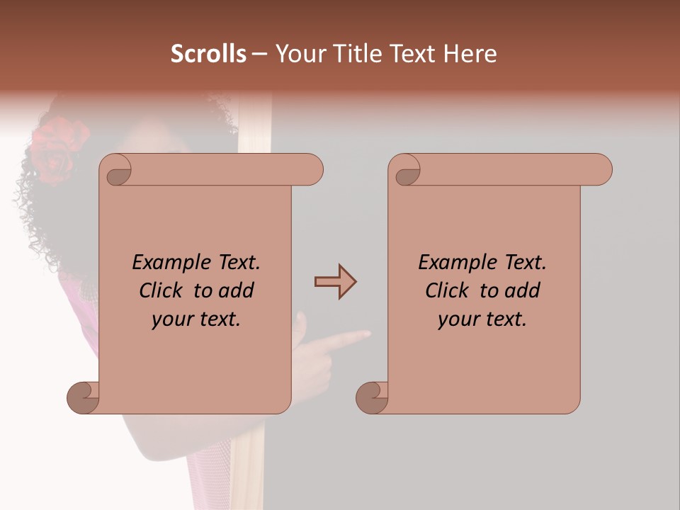 Kid Pointing Background PowerPoint Template