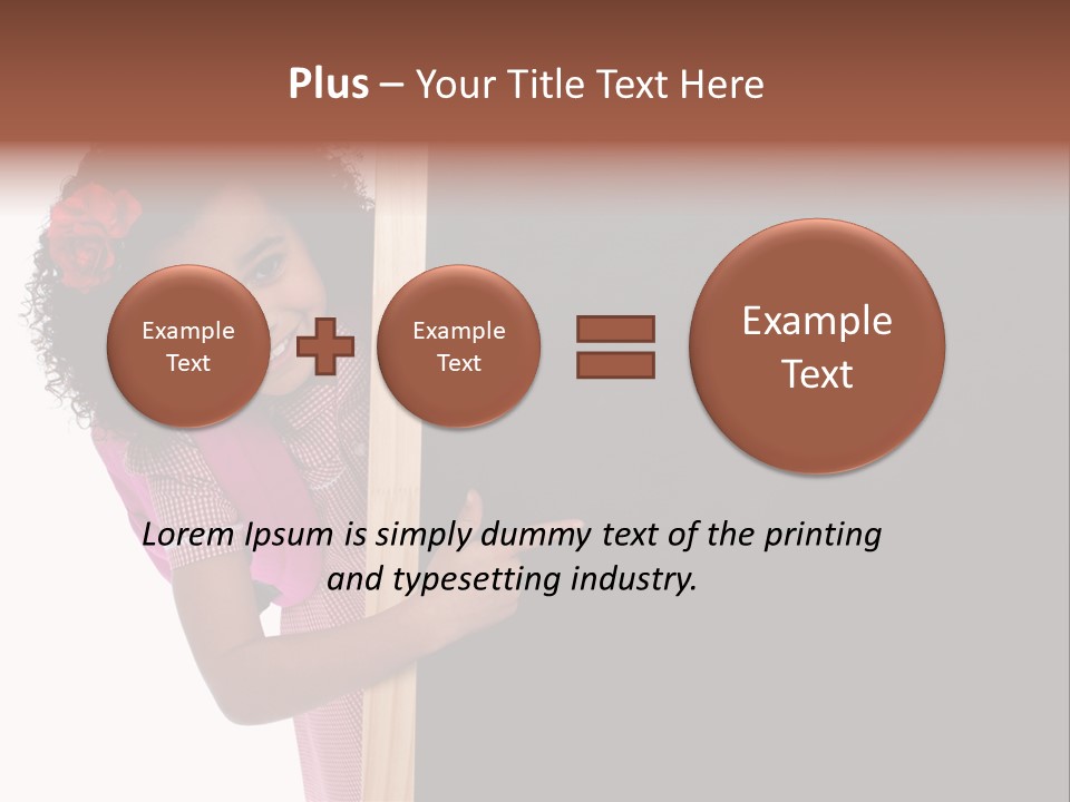 Kid Pointing Background PowerPoint Template