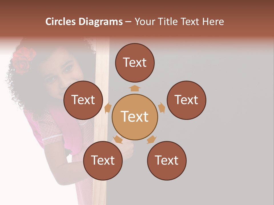 Kid Pointing Background PowerPoint Template