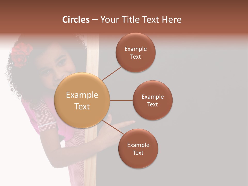 Kid Pointing Background PowerPoint Template