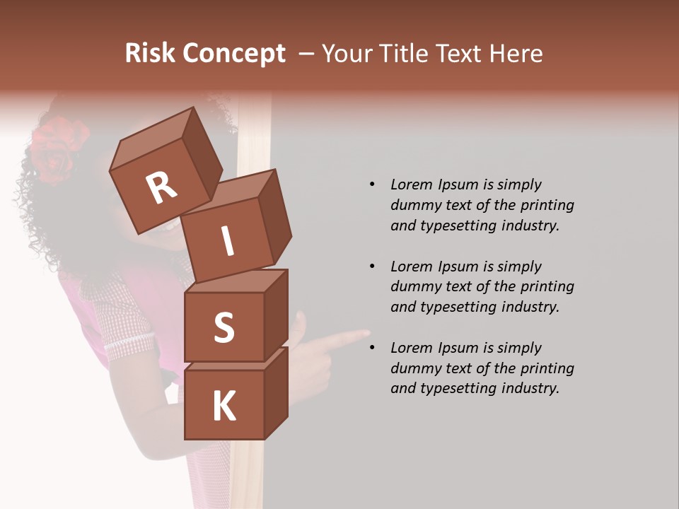 Kid Pointing Background PowerPoint Template